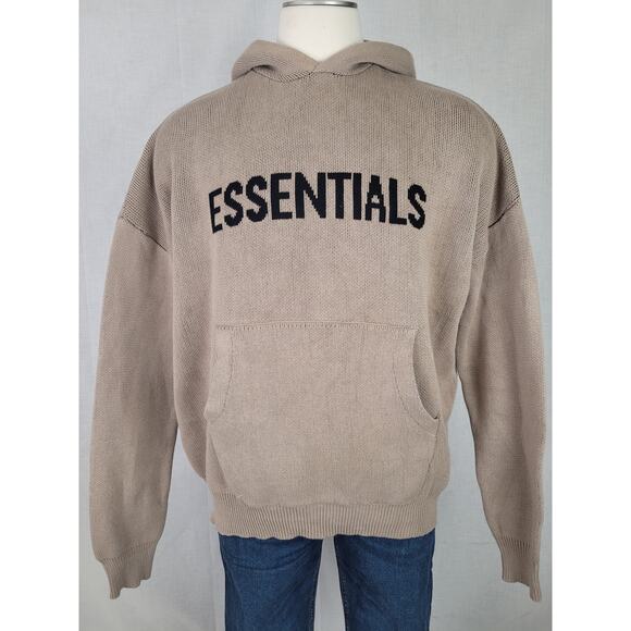 Fear Of God Essentials Knit Pullover Harvest Men's Size L EUC - Picture 1 of 10